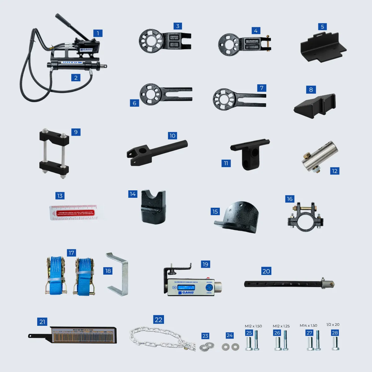 GH1000 — bases and hardware